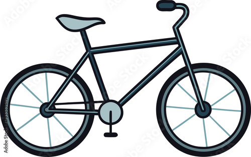 bicycle isolated on white background