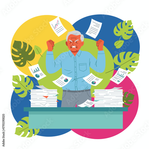 Stressed senior boss explodes in anger over excessive workload and bureaucracy