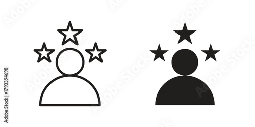 Customer loyalty icon in trendy flat style design. Vector graphic illustration.