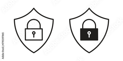 Encryption icon in trendy flat style design. Vector graphic illustration.