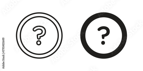 Help icon in trendy flat style design. Vector graphic illustration.