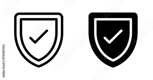 Shield and Checkmark icon