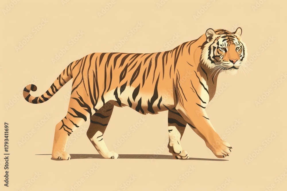 Naklejka premium Tiger wildlife tiger animal.