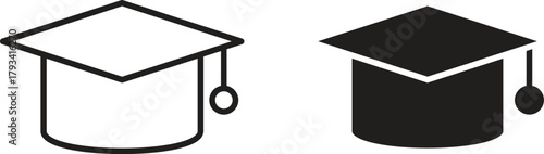 Qualification icon in trendy flat style design. Vector graphic illustration.