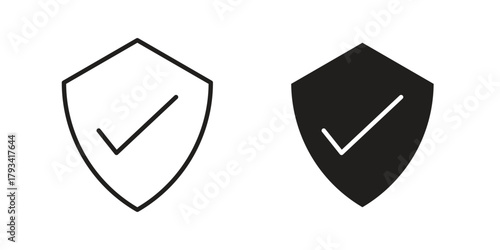 Safe icon in trendy flat style design. Vector graphic illustration.