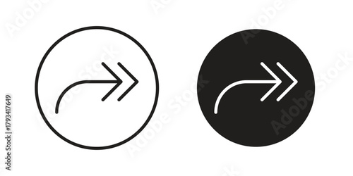 Reply icon in trendy flat style design. Vector graphic illustration.