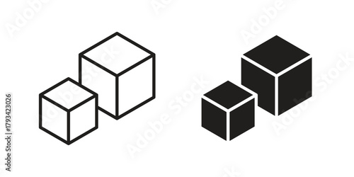 Sugar icon in trendy flat style design. Vector graphic illustration.
