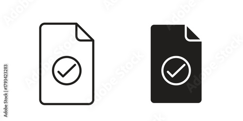 Survey icon in trendy flat style design. Vector graphic illustration.