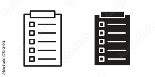 Todo list icon in trendy flat style design. Vector graphic illustration.