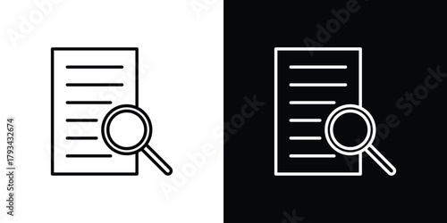 Audit icon concept symbol design. logo template EPS
