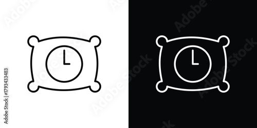 Bedtime icon concept symbol design. logo template EPS