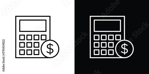 Budget icon concept symbol design. logo template EPS