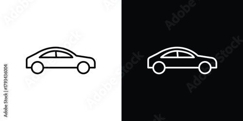Car icon concept symbol design. logo template EPS
