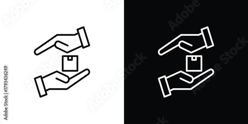 Cash on delivery icon concept symbol design. logo template EPS