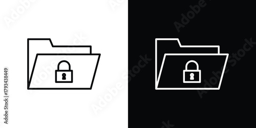 Confidential icon concept symbol design. logo template EPS