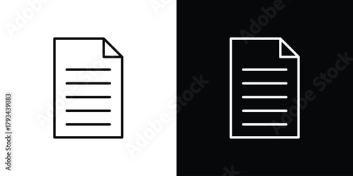 Document icon concept symbol design. logo template EPS