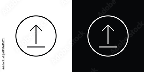 File upload icon concept symbol design. logo template EPS