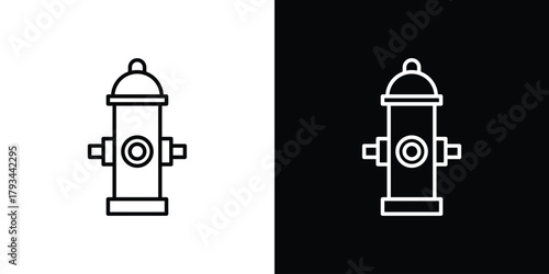 Fire hydrant icon concept symbol design. logo template EPS