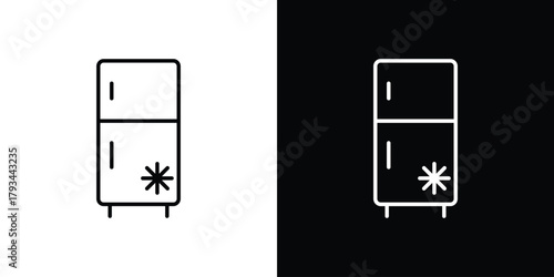 Fridge icon concept symbol design. logo template EPS