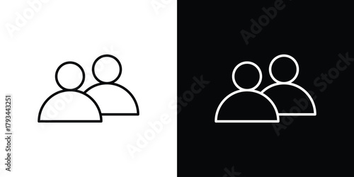 Friends icon concept symbol design. logo template EPS