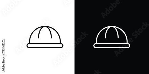 Helmet icon concept symbol design. logo template EPS