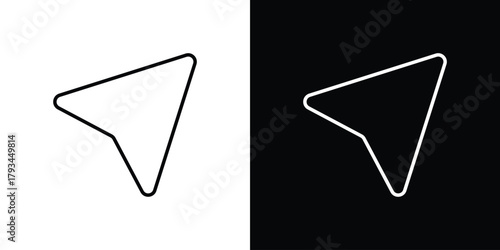 Mouse pointer icon concept symbol design. logo template EPS