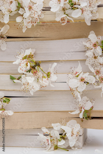 Books and flowers
