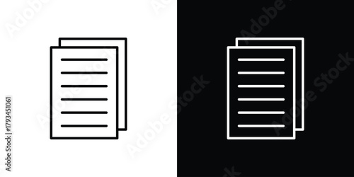 papers icon concept symbol design. logo template EPS