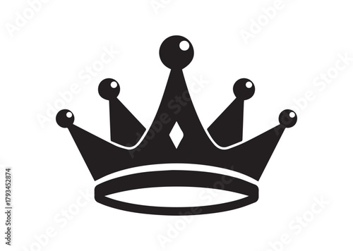 Queen crown icon, Queen crown silhouette vector
