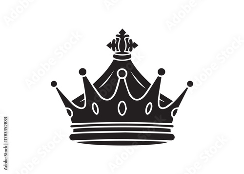 Queen crown icon, Queen crown silhouette vector