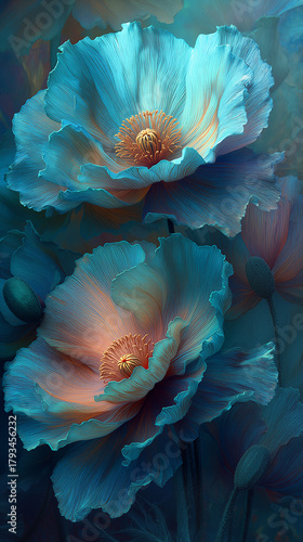 Whispers of the Azure Bloom. Generative AI
