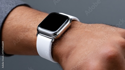 Close-Up of Wearable Health...