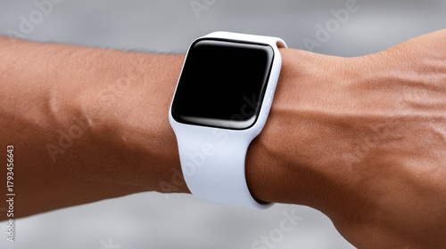 Close-Up of Wearable Health...