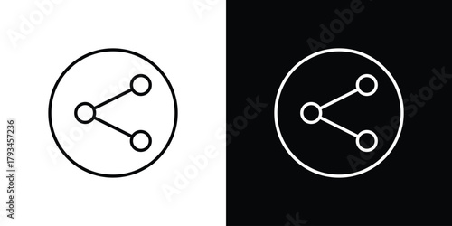 Share icon concept symbol design. logo template EPS