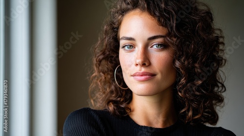 Portrait of woman standing ...