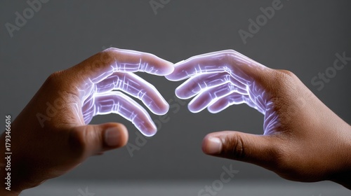 Hands Interacting with Glow...