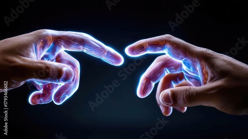 Hands Interacting with Glow...