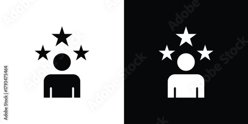 Customer satisfaction icon solid style collection. flat style symbols