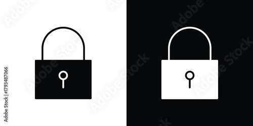 Password icon solid style collection. flat style symbols