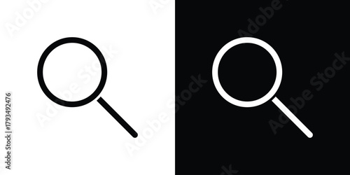Search icon solid style collection. flat style symbols