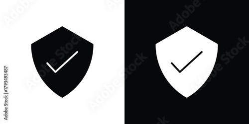 Security icon solid style collection. flat style symbols
