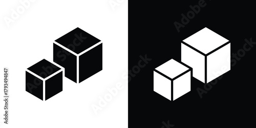 Sugar icon solid style collection. flat style symbols