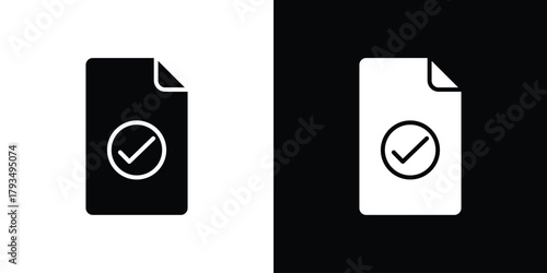 Survey icon solid style collection. flat style symbols
