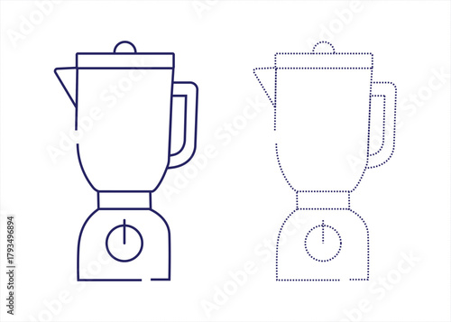 Blender icon vector. kitchen appliance, smoothies and food preparation symbol. vector illustration