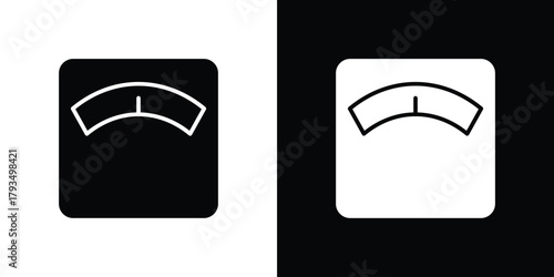 Weight scale icon solid style collection. flat style symbols