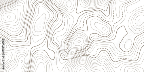 Topographic map. Topographical background. Linear graphics. Vector illustration. Modern design white background.