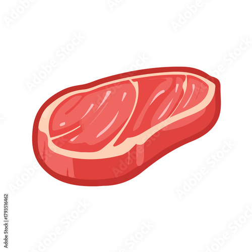 Carne Asada — flat 2D vector artwork created in a clean, modern, and minimal style on white background.