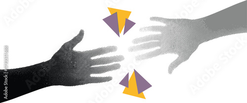 Hands Reaching for Unity A Symbol of Connection and Collaboration