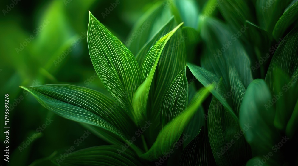 Fototapeta premium Abstract blurry image of green foliage