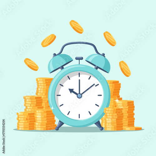 Time is money, a concept of financial investment and wealth accumulation.